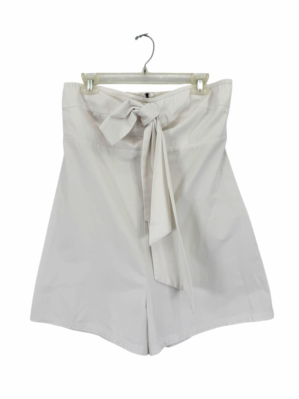 Shug Harper Strapless White Romper with Front Tie Bow NWT - Picture 2 of 5